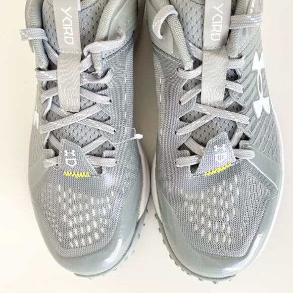 Under Armour yard turf baseball shoes grey white 8 NEW main image 10
